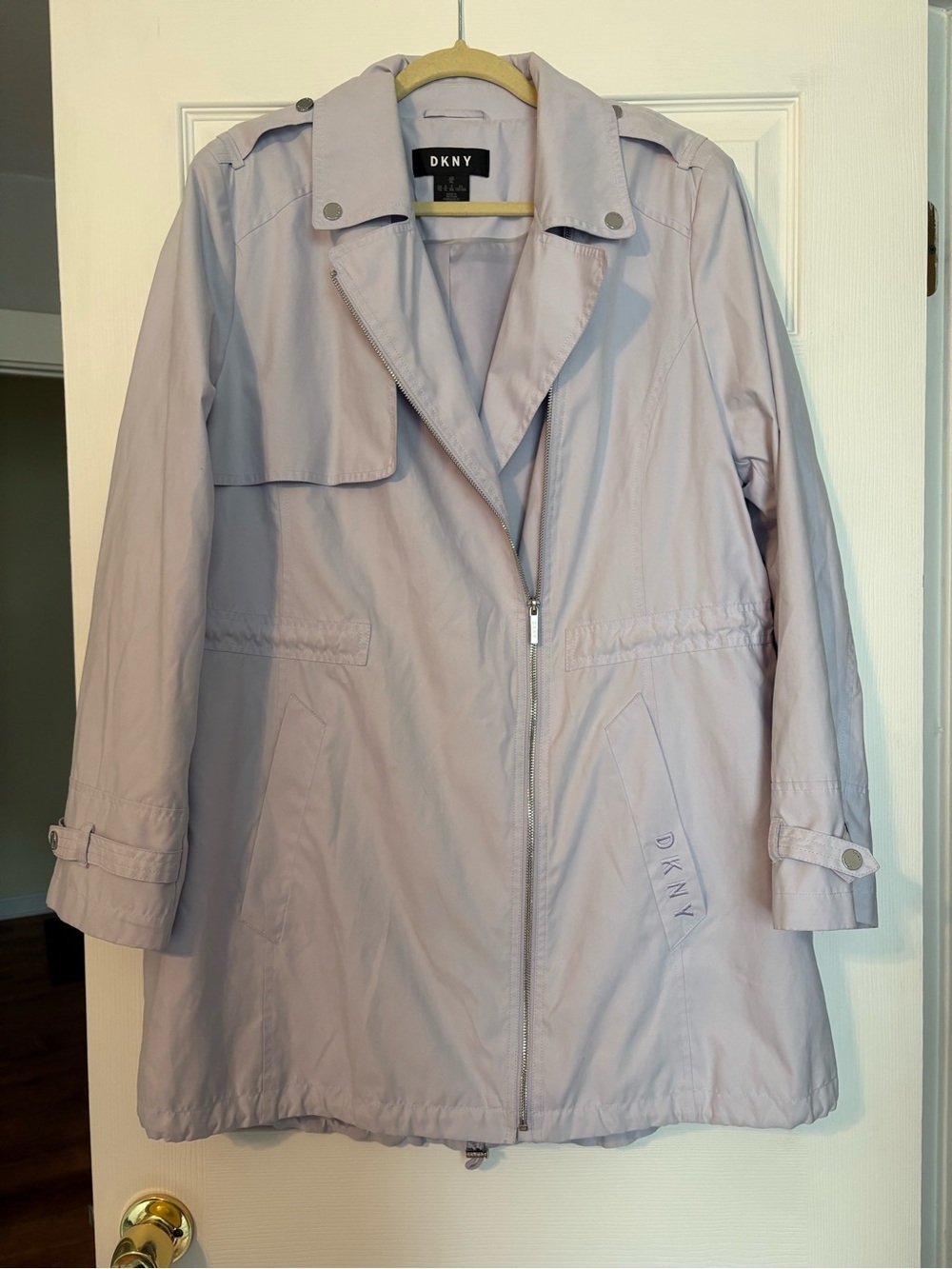 DKNY Light Lavender Trench Coat